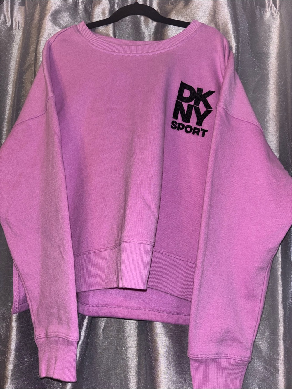 DKNY Pink Logo Crewneck Sweatshirt